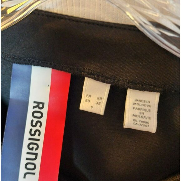 Rossignol Women’s Small Black Long Sleeve Top Iridescent Elbow Patches EUC - Picture 3 of 8
